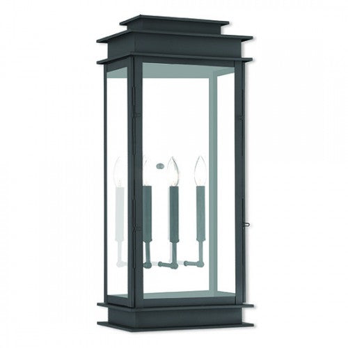 3 Light Black Outdoor Wall Lantern Lantern Livex