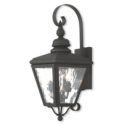 2 Light Black Outdoor Wall Lantern Lantern Livex