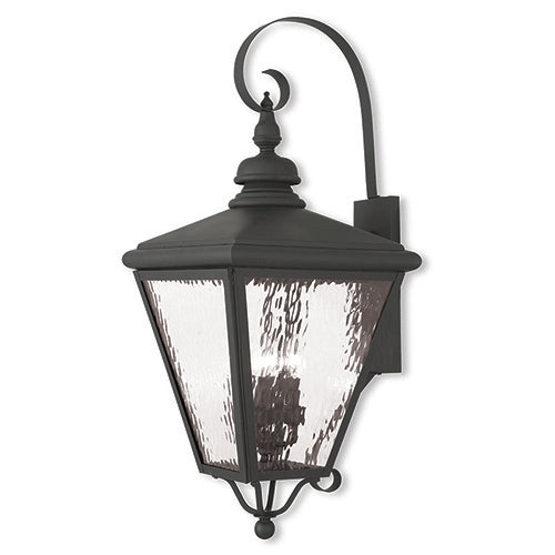 4 Light Black Outdoor Wall Lantern Lantern Livex