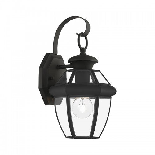 1 Light Black Outdoor Wall Lantern Lantern Livex