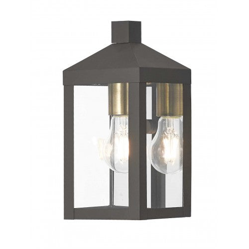 1 Light Bronze Outdoor Wall Lantern Lantern Livex