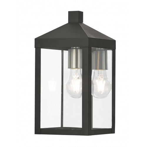 1 Light Black Outdoor Wall Lantern Lantern Livex