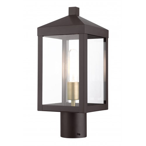 1 Light Bronze Outdoor Post Top Lantern Post Livex