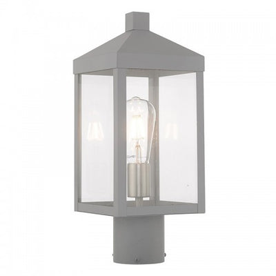 1 Light Nordic Gray Outdoor Post Top Lantern Post Livex