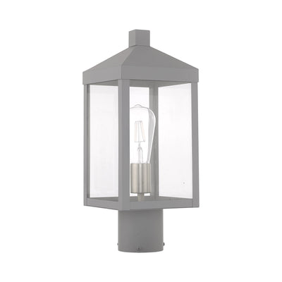 1 Light Nordic Gray Outdoor Post Top Lantern Post Livex