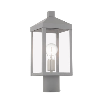 1 Light Nordic Gray Outdoor Post Top Lantern Post Livex