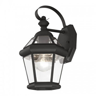 1 Light Black Outdoor Wall Lantern Exterior Livex