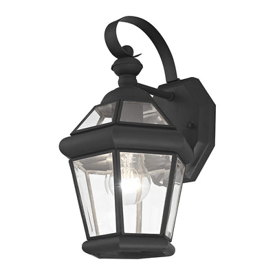 1 Light Black Outdoor Wall Lantern Exterior Livex