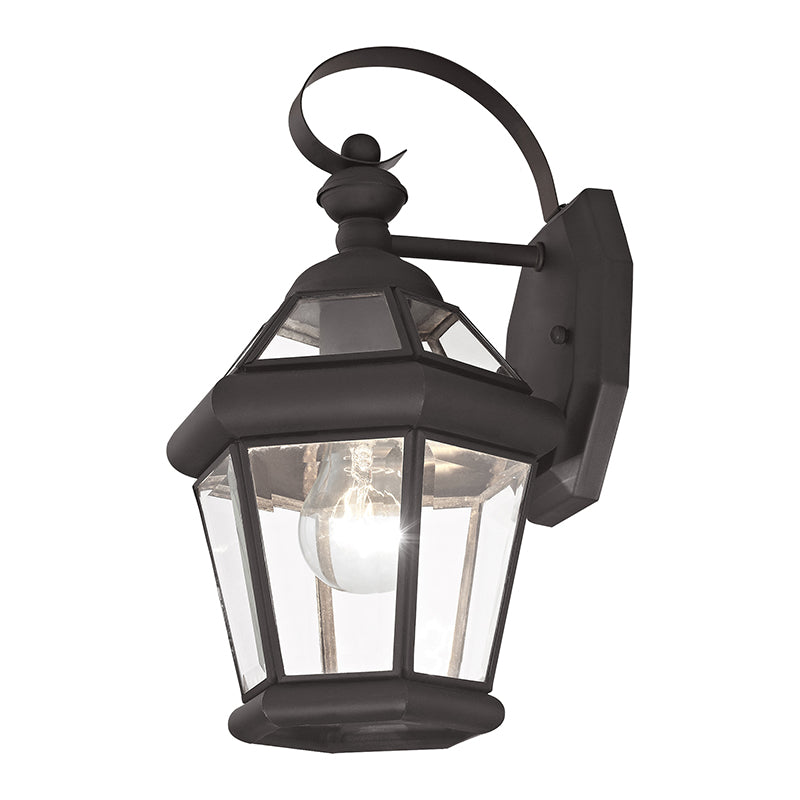 1 Light Bronze Outdoor Wall Lantern Lantern Livex