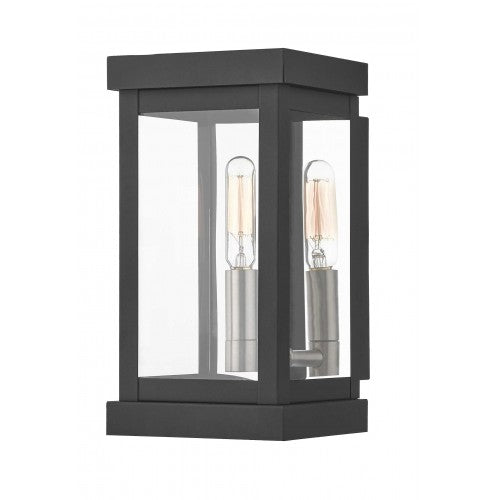 1 Light Black Outdoor Wall Lantern Lantern Livex