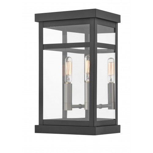 2 Light Black Outdoor Wall Lantern Lantern Livex