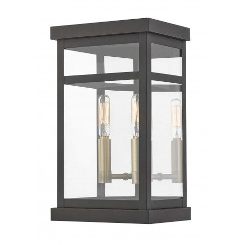 2 Light Bronze Outdoor Wall Lantern Lantern Livex