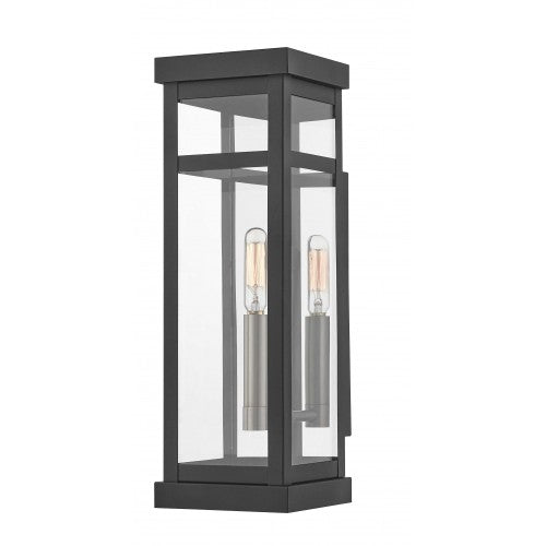 1 Light Black Outdoor Wall Lantern Lantern Livex