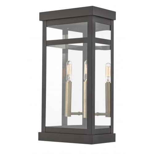 2 Light Bronze Outdoor Wall Lantern Lantern Livex