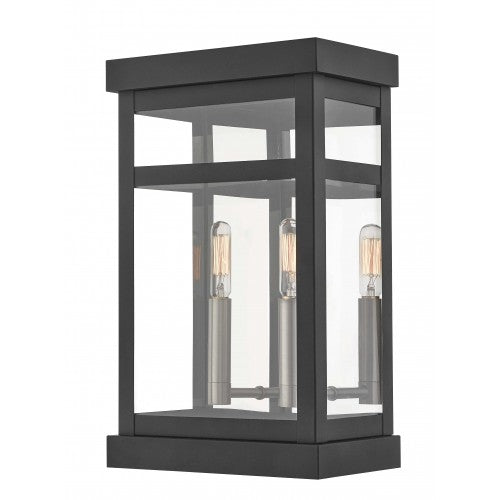 2 Light Black Outdoor Wall Lantern Lantern Livex
