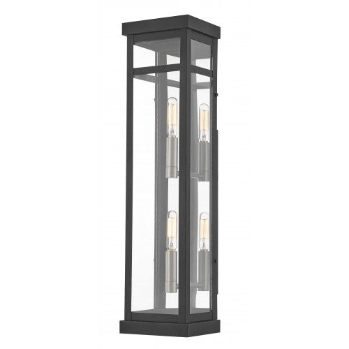 2 Light Black Outdoor Wall Lantern Lantern Livex