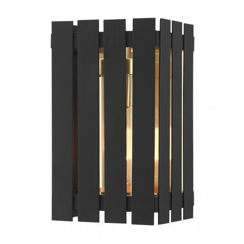 1 Light Black Outdoor Wall Lantern Exterior Livex