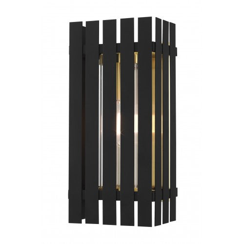 1 Light Black Outdoor Wall Lantern Exterior Livex