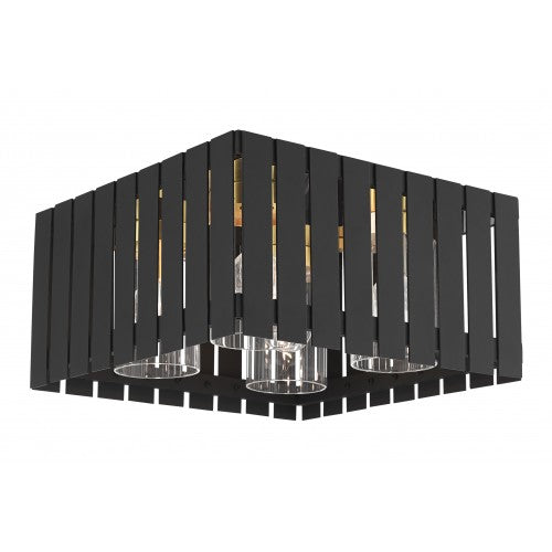 4 Light Black Outdoor Ceiling Mount Exterior Livex