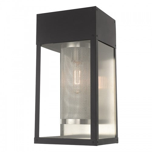 1 Light Black Outdoor Wall Lantern Exterior Livex