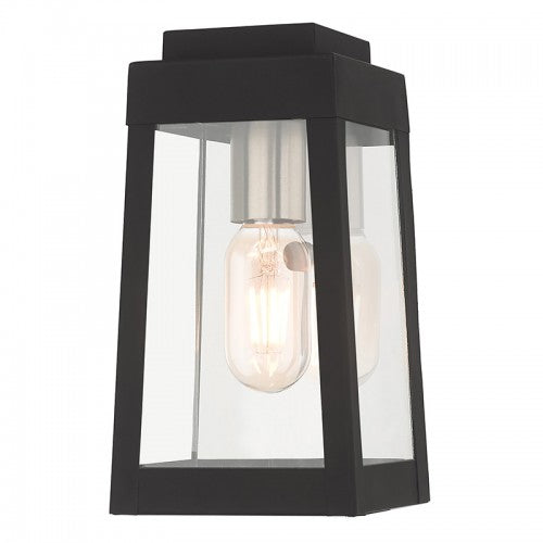 1 Light Black Outdoor Wall Lantern Exterior Livex