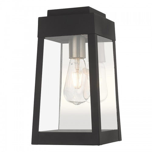 1 Light Black Outdoor Wall Lantern Exterior Livex