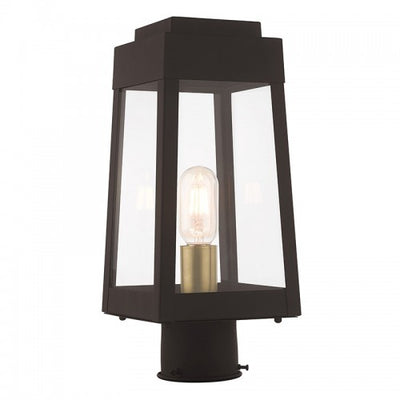 1 Light Bronze Outdoor Post Top Lantern Post Livex