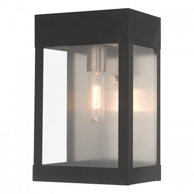 1 Light Black Outdoor Wall Lantern Exterior Livex