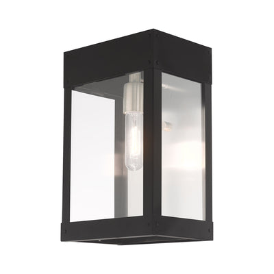 1 Light Black Outdoor Wall Lantern Exterior Livex