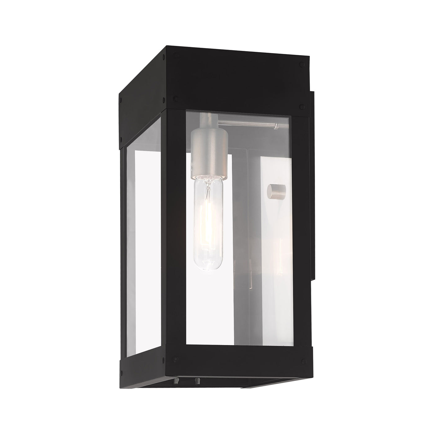 1 Light Black Outdoor Wall Lantern Exterior Livex