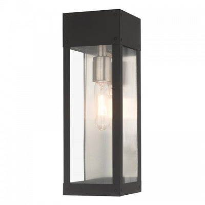 1 Light Black Outdoor Wall Lantern Exterior Livex