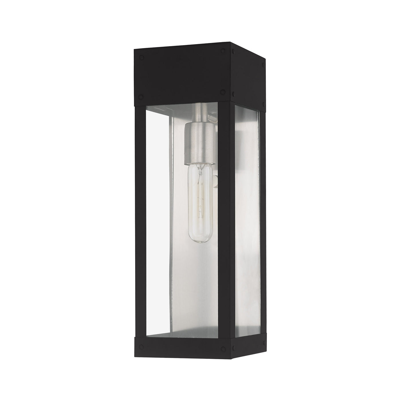 1 Light Black Outdoor Wall Lantern Exterior Livex