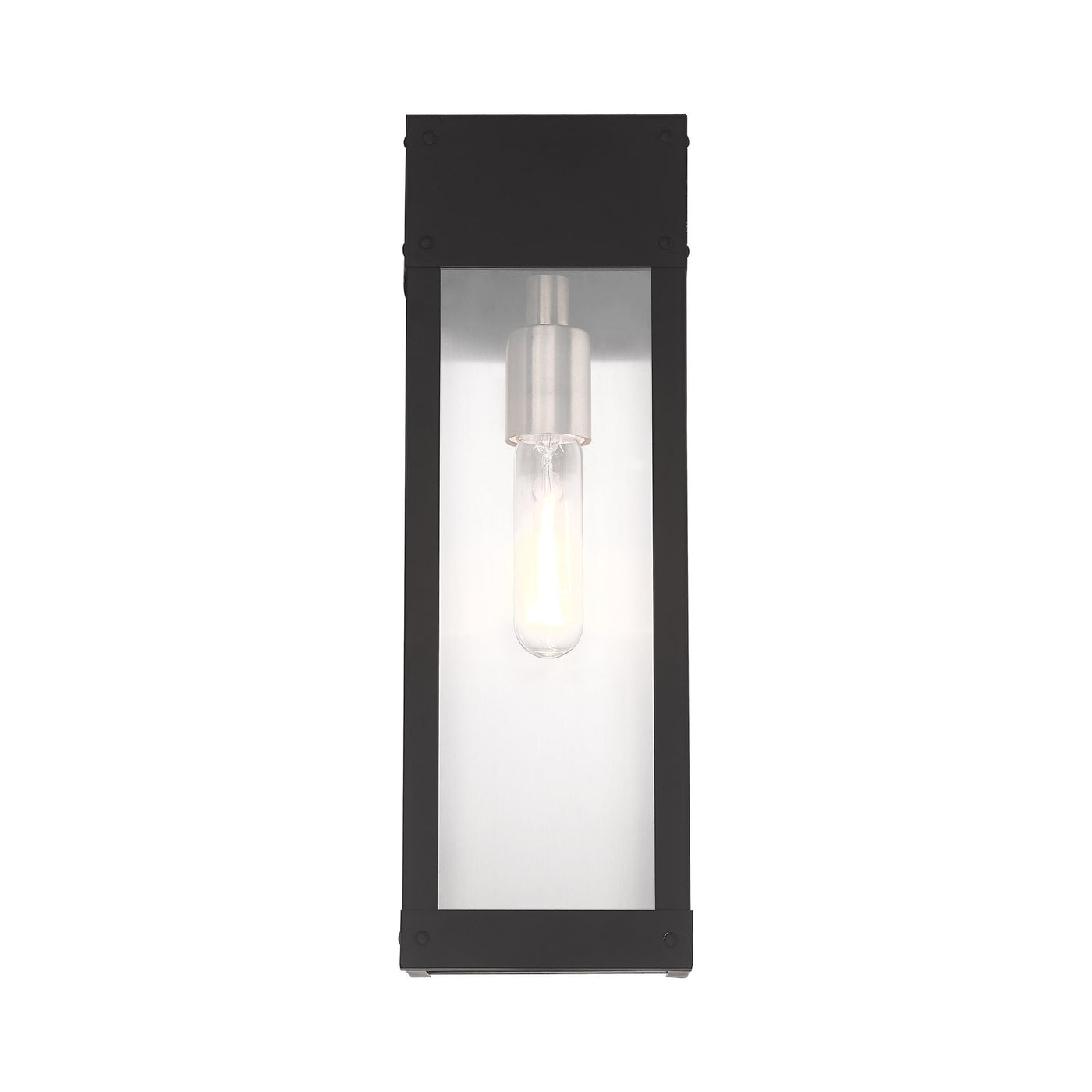 1 Light Black Outdoor Wall Lantern Exterior Livex