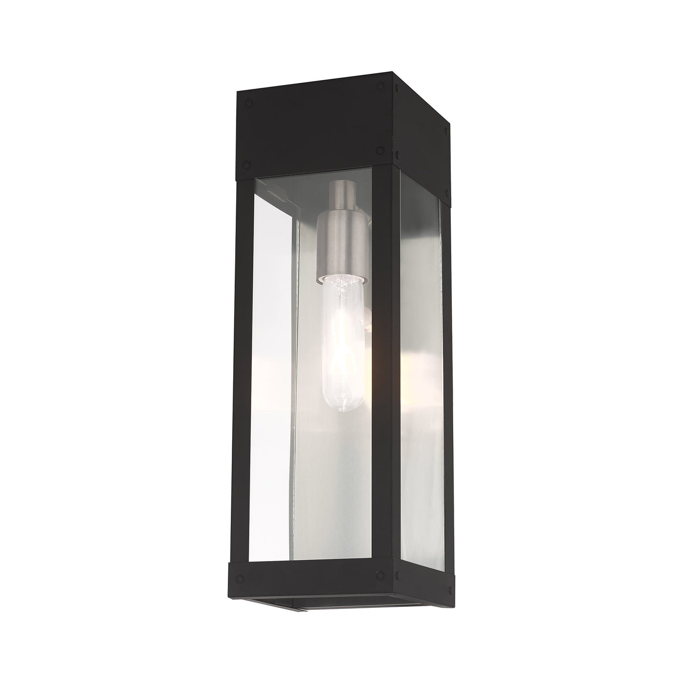 1 Light Black Outdoor Wall Lantern Exterior Livex