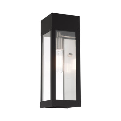 1 Light Black Outdoor Wall Lantern Exterior Livex