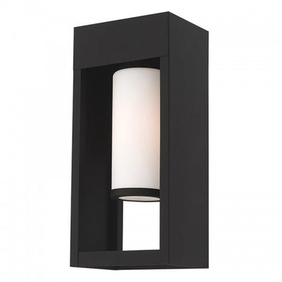 1 Light Black Outdoor Wall Lantern Exterior Livex