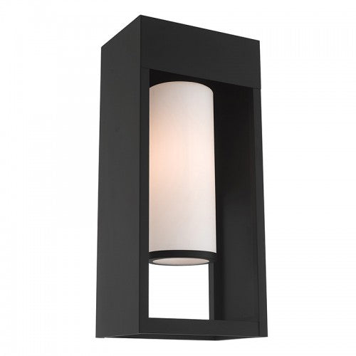 1 Light Black Outdoor Wall Lantern Exterior Livex