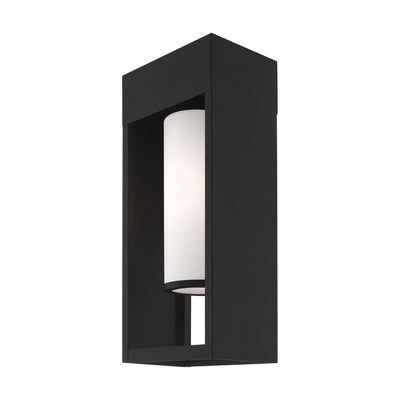 1 Light Black Outdoor Wall Lantern Exterior Livex