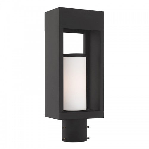 1 Light Black Outdoor Post Top Lantern Post Livex