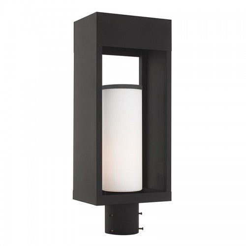 1 Light Black Outdoor Post Top Lantern Post Livex