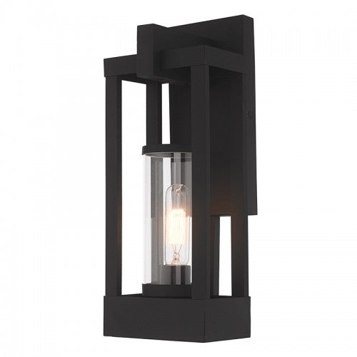 1 Light Black Outdoor Wall Lantern Exterior Livex