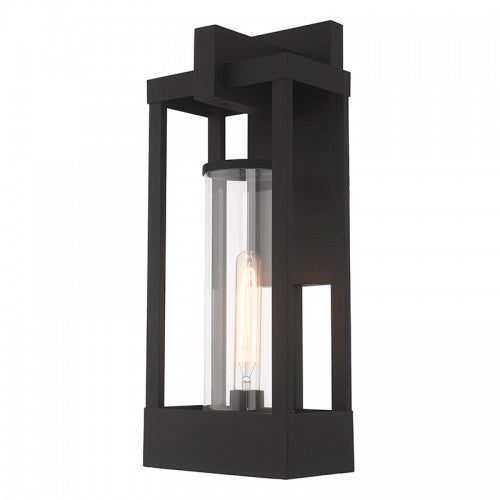 1 Light Black Outdoor Wall Lantern Exterior Livex