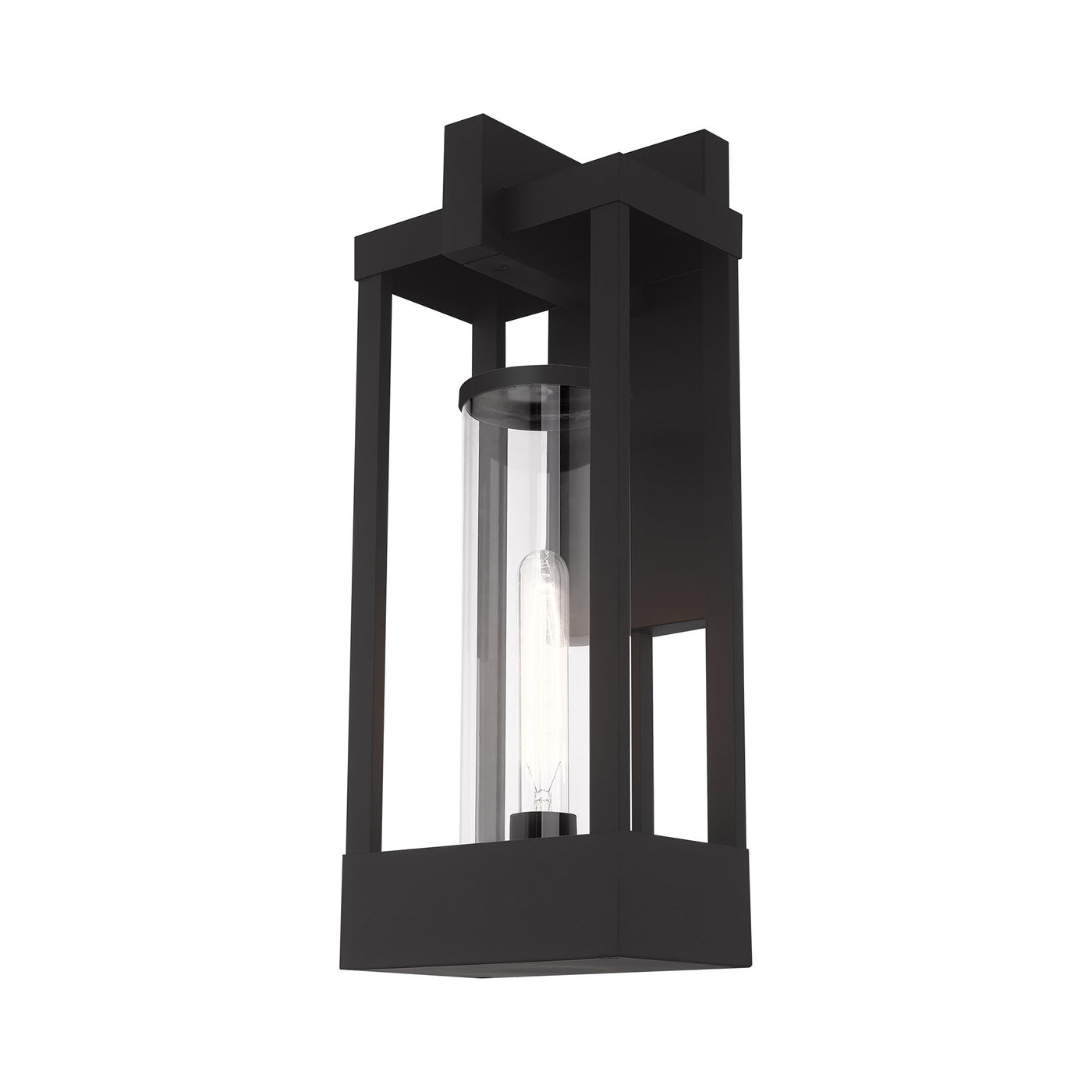 1 Light Black Outdoor Wall Lantern Exterior Livex