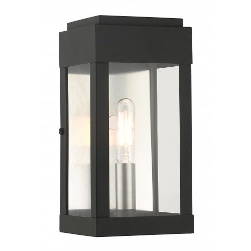 1 Light Black Outdoor ADA Wall Lantern Exterior Livex