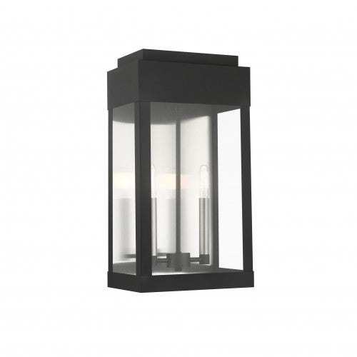 2 Light Black Outdoor Wall Lantern Exterior Livex