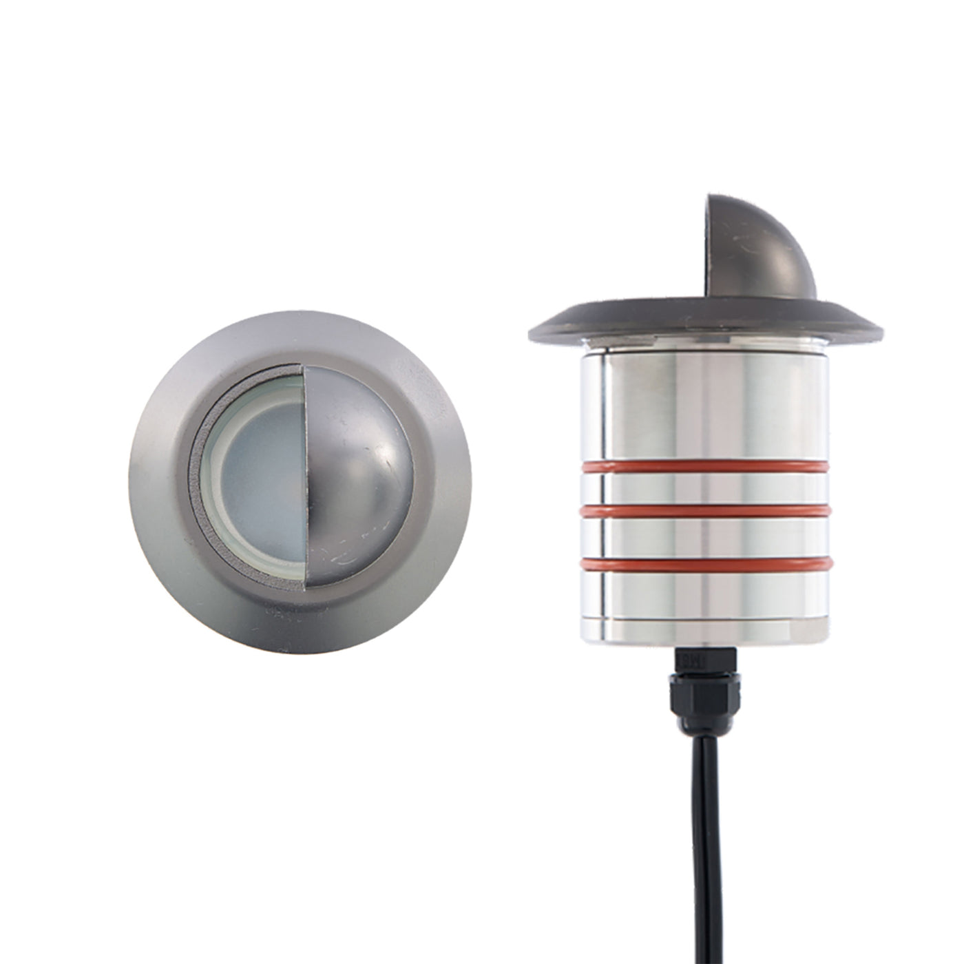 LED 2in 12V Round Scoop Top Inground Indicator Light Landscape Lighting WAC Lighting