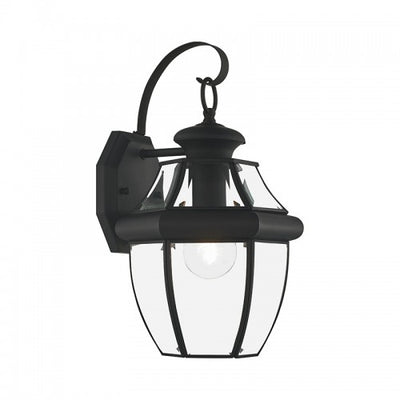 1 Light Black Outdoor Wall Lantern Exterior Livex