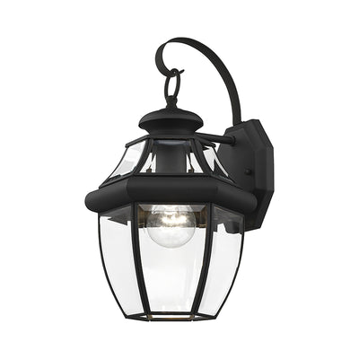 1 Light Black Outdoor Wall Lantern Exterior Livex