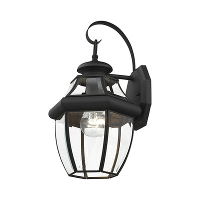 1 Light Black Outdoor Wall Lantern Exterior Livex