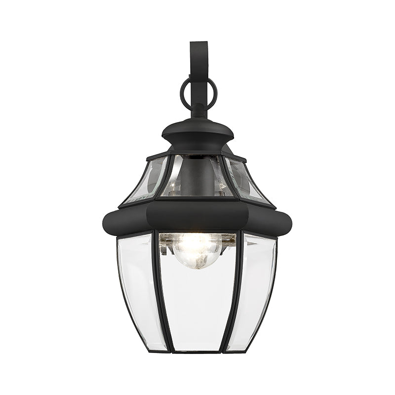 1 Light Black Outdoor Wall Lantern Exterior Livex